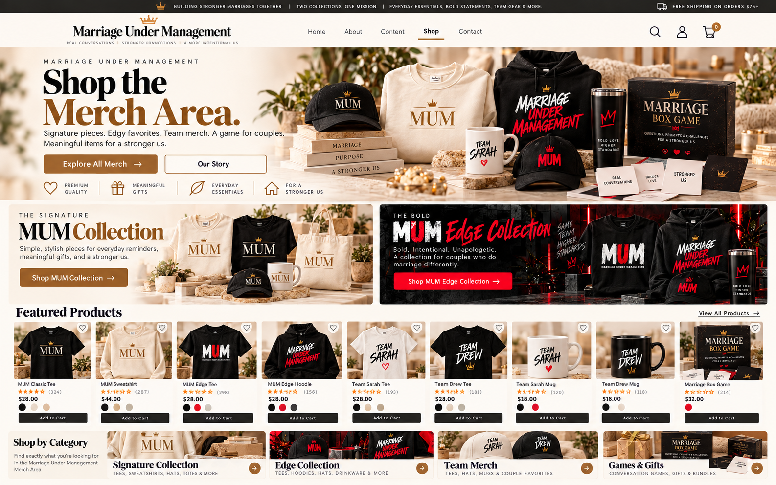 Marriage Box Game concept: a black and gold box with conversation cards for couples